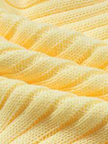 Resyla 女士百搭简约时尚浅黄色V领优雅女士通勤修身背心 - 淡黃色 - 查看 8