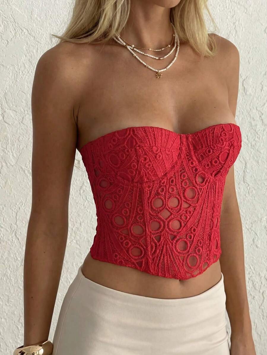 Aloruh Women Tops - Red - View 1