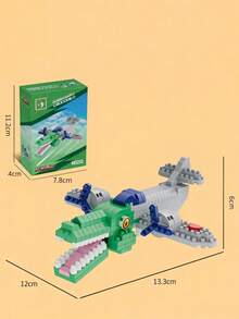 POKOJA LAND Italian Brainrot Toy Building Blocks For Adults,Tralalero Tralala Shark Action Figures,Weird Stuff Collectible,Creative Toys And Games,Tung Tung Tung Sahur Anime Gift Set Spring To Summer - Multicolor - View 12