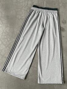 STYNVO Quần dài nam hai lớp, in họa tiết khiêu vũ, cạp chun, kiểu dáng thường ngày. - Màu Xám nhạt - Xem 2