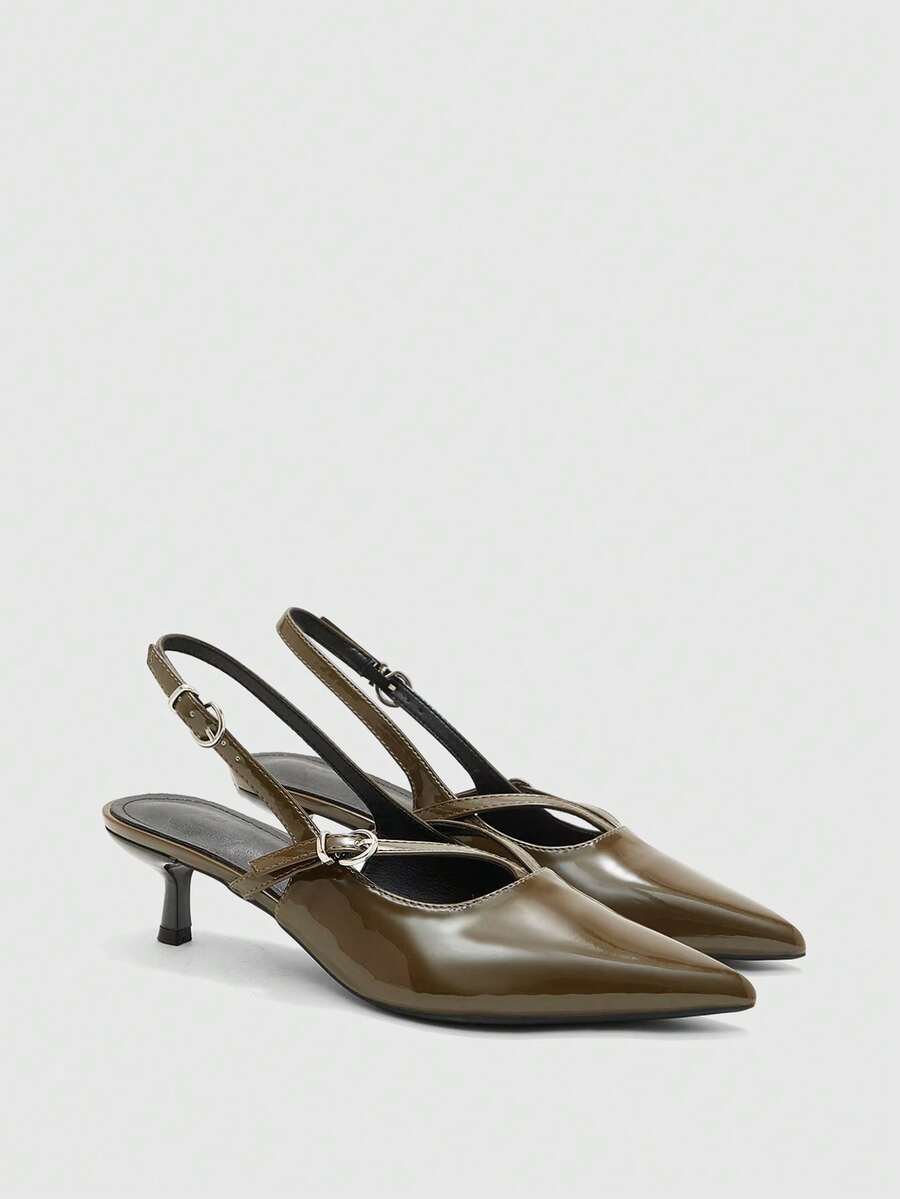 CUCCOO BIZCHIC Women Pumps - Olive Green - View 1