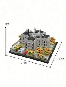 POKOJA LAND 1344PCS-House Building Blocks Set Colorful Small Particle Construction Model Kit, Stacking Skill Development, Plastic Building Toy, Ideal Gift For Friends And Fans - Multicolor - View 4