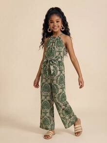 Travachic KIDS Minimalistisk, avslappnad jumpsuit för tweenflickor - Multifärgad - Visa 2