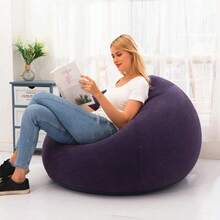 Large Slouchy Inflatable Sofa Chairs PVC Lounger Seat Bean Bag Sofas Pouf Puff Couch Tatami Living Room Supply Gift - Multicolor - View 7