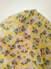 CovetEZ Women's Bohemian Style Yellow Floral Print Woven Summer Shirt, Fashionable Choice For Spring And Summer,Summer Top - Light Yellow - View 7