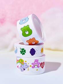 SHEIN X Care Bears 3卷卡通人物图案纸胶带，每卷5米，适用于DIY、制作手册、封口等。 - 混色 - 查看 2