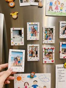 Joivida 1pc Instant Camera Magnetic Photo Frame - Mini Fridge Magnet Frame, Creative Home Decoration - multicolor - View 2