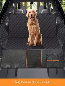 Dog Car Seat Cover With Multi-Functional Belt, 600D Heavy Dog Seat Cover For Back Seat, 100% Waterproof Scratch Proof Nonslip Dog Hammock For Car With Side Flap, Pet Back Seat Covers For Cars Sedan SUV Trucks Dog Car Seat Car Seat Covers Dog Car Seat Cover Pet Car Seat - Multicolor - View 1