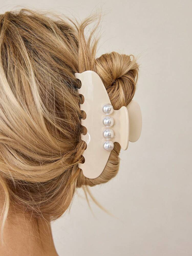 ACETATE PEARL HAIR GRAB