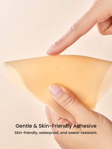 LUVLETTE Plus Reusable Sticky Self-Adhesive Backless Strapless Perforated No-Show Silicone Lift-Air Up Bra - Ginger - View 6