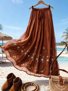 EMERY ROSE Women's Casual Floral Print Skirt - Multicolor - View 1