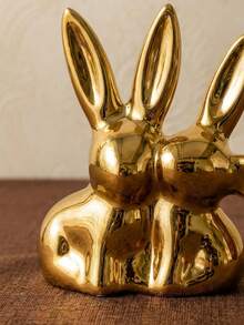 Cirelle Rabbit Jewelry Storage Box And Decorative Statue, Made Of Non-Fading Ceramic Material. It Is A Multi-Functional Ear Ring And Ring Storage Box Suitable For Home, Dressing Table And TraveParty Gift For Collectors And Family And Friends.Spring To Summer - Storage rack - View 2