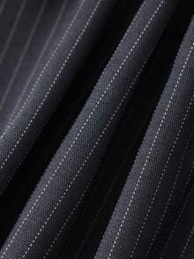 Franclia 女士休闲百搭通勤吊带背心，棕色弹力针织面料，搭配灰色条纹阔腿短裤/长裤（带腰带），优雅两件套，适合春夏穿着。 - 棕色 - 查看 7