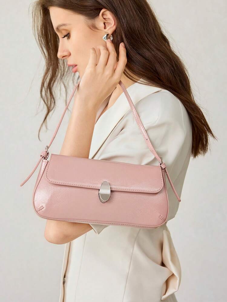 LADIES SHOULDER BAG, EXQUISITE AND SIMPLE BAGUETTE BAG, VERSATILE PARTY COMMUTE