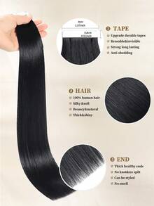 1 Pack 50g Human Hair Tape In Extension Hair Style Tape In Hair Hair Extensions - S1 - View 3