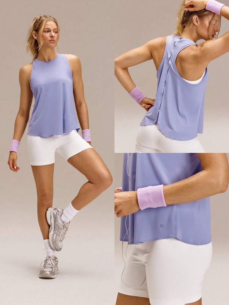 Mesh Training Racerback  Tank Gym Wear Medium Impact Running Workout Quick Dry Moisture Wicking Cool Feeling