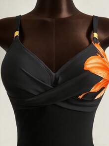 Zestiva 热销春夏沙滩度假可调节肩带金属配件印花泳衣两件套（肩带+三角泳裤） - 彩色 - 查看 7