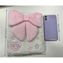 1pc Original Ballet Style Bow Plush A6 Card Album Loose Leaf Inner Page Small Card Star Chasing Storage Card Album Back To School - Multicolor - View 16