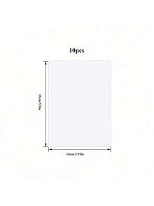 SHEIN 10 片透明亚克力板，用于更换相框玻璃、展示物品、绘画、DIY 工艺品、婚礼和生日派对座位卡装饰情人节、情人节婚礼、生日 - 無色 - 查看 12