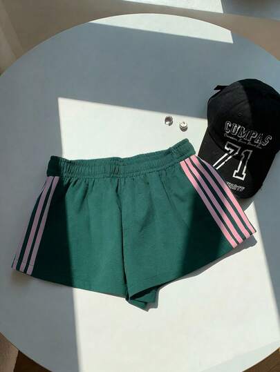 Comfortcana Pantalones cortos sueltos de cintura media casual para mujer, conjunto casual de mujer, conjunto de verano para mujer