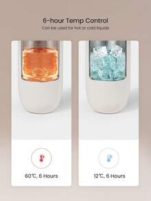 GLOWMODE 12 OZ Style Sipper Insulated Stainless Steel Portable Travel Hot Cold Coffee Drink Beverage Mug Daily Casual - Beige - View 2