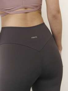 Nöista Sporty Leggings Feature A High Crossover Waistband With A Compression Effect And Butt Lifting Effect. - Dark Grey - View 8