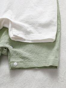 Baby Boy Casual Deer Print Short Sleeve Romper - Multicolor - View 8