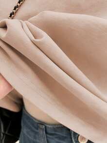 SHEIN Áo thun nữ cỡ lớn in họa tiết, thoải mái, thích hợp cho mùa xuân/hè. - Hồng - Xem 3