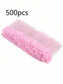 Brochas para pestañas, brochas para máscara (con contenedor), brochas desechables flexibles para cejas, brochas para extensiones de pestañas, brochas para cejas, brochas con aceite de ricino (no todos los SKU tienen botellas) (varios colores disponibles) - Rosa - Ver 11