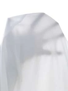 GlowEve CURVE 大码女式纯色单排扣休闲百搭日常衬衫 - 白色 - 查看 6