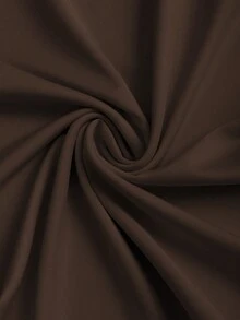 SHEIN Sweetro Women's Summer Asymmetric Neck Metal Butterfly Decor Bodycon Top - Mocha Brown - View 5