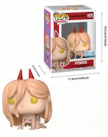 Funko Figura de vinilo de chica demonio de anime #1975, personaje de ojos amarillos y cuernos en pose estilizada, modelo de exhibición de animación pop para estantería, escritorio o idea de regalo - Multicolor - Ver 4