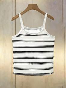 GlowEve Women's Casual Basic Striped Camisole Top - Multicolor - View 2