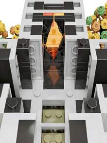 POKOJA LAND 1344PCS-House Building Blocks Set Colorful Small Particle Construction Model Kit, Stacking Skill Development, Plastic Building Toy, Ideal Gift For Friends And Fans - Multicolor - View 1