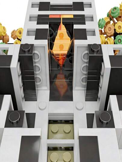 POKOJA LAND 1344PCS-House Building Blocks Set Colorful Small Particle Construction Model Kit, Stacking Skill Development, Plastic Building Toy, Ideal Gift For Friends And Fans