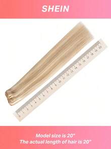 100% Real Human Hair 9PCS Straight Clip In Hair Extensions 148G 14-24 Inch Dark Gold Highlights Bleached Gold Color Double Weft Invisible Clip Hair Extensions Remy Natural Human Hair For Women Girls Daily Use - S18A/613A - View 9