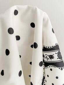 Soleia 女士波点印花露腰吊带迷你连衣裙，度假风 - 彩色 - 查看 8