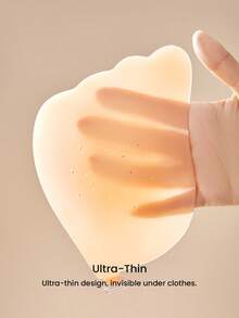 LUVLETTE Plus Reusable Sticky Self-Adhesive Backless Strapless Perforated No-Show Silicone Lift-Air Up Bra - Ginger - View 4