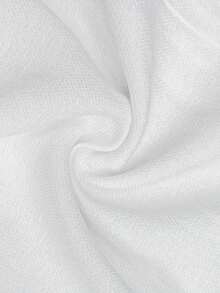 Selianne 女士优雅通勤撞色滚边前扣无袖迷你连衣裙 - 白色 - 查看 5