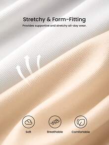 LUVLETTE 3条装无痕中腰透气女士内裤套装 - 黑色 - 彩色 - 查看 6