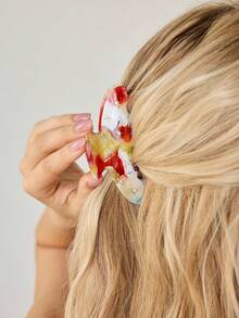 MOTF PREMIUM Clip de garra mini amarillo de ácido acético con gemas incrustadas, pinzas para el cabello, pasadores para el cabello, pinzas para el cabello, sujetadores para el cabello, recogedor de cabello - Color mezclado - Ver 3