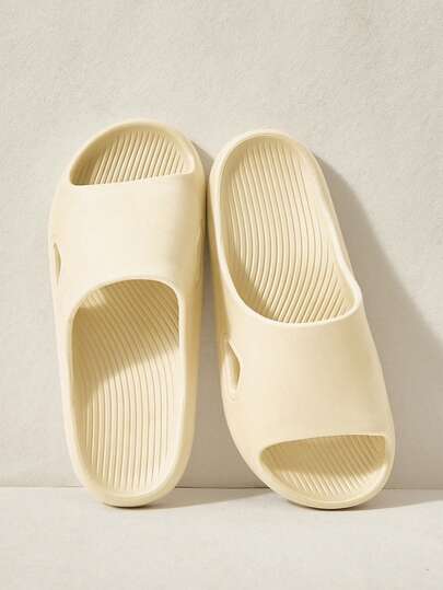 Cuccoo Ladies' New Summer Fashion Plastic Slippers EVA Integrated Injection Molding Process, Non-Slip Lines On The Sole, Waterproof And Quick-Drying, Home Bathroom, Easy To Clean And Not Stuffy For Light Home Wear, Soft-Soled Sandals