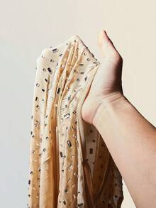SHEIN ICON Women's Apricot Deep V Rhinestone Sheer Backless Maxi Mermaid Dress, Sexy For Party And Events,Summer Dresses For Women - Nude - View 8
