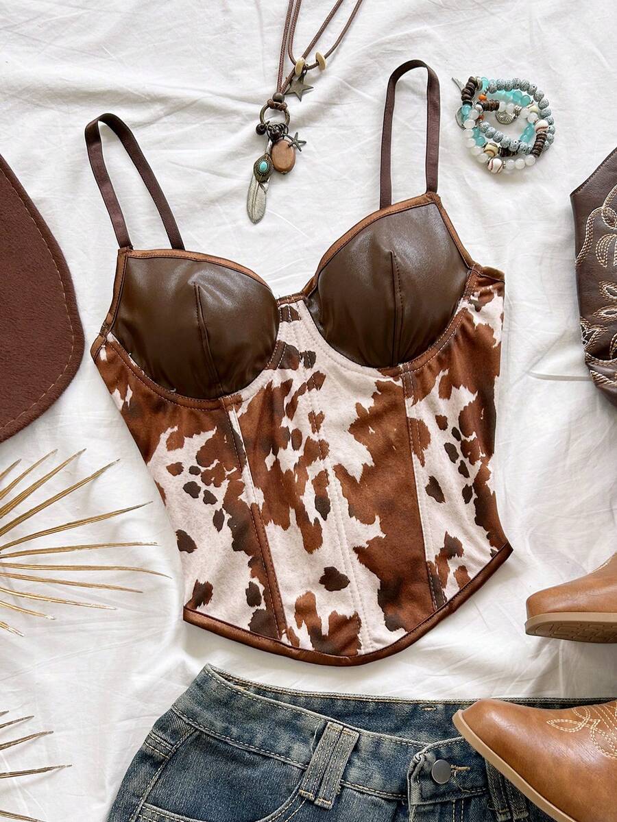 Soleia 女士休闲波西米亚风百搭约会/旅行吊带背心，春夏款 - 彩色 - 查看 1