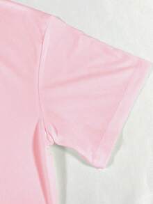 Resyla Women's Casual Butterfly Print T-Shirt, Summer - Pink - View 3