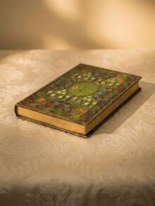 Cirelle 复古植物图案精装笔记本。结实耐用的纸张采用可折叠平摊式设计，适合居家、办公、旅行和创意写作。它是送给成人、作家、收藏家和自然爱好者的完美生日、节日、情人节和派对礼物。春夏皆宜。 - 筆記本 - 查看 3