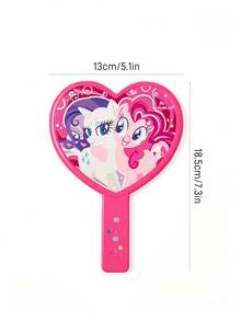 My Little Pony X SHEIN Gương cầm tay di động màu hồng in hình hoạt hình dễ thương, độ phân giải cao, gương trang điểm Kawaii, nhẹ và nhỏ gọn, tiện lợi để kiểm tra chi tiết trang điểm, thích hợp cho du lịch và đi lại, hình kỳ lân. - Nhiều màu - Xem 4