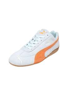Puma Speedcat OG Women's Sneaker Sea Glass Orange Glo 398846 - Light Blue and Orange - View 4