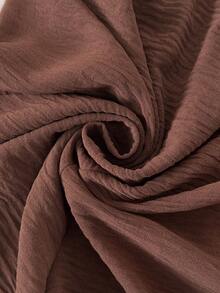 Lounesse 大码女式吊带荷叶边褶皱连体裤，休闲大码棕色连体裤，女士夏季套装，女士度假套装，女士夏季服装，度假服装，女士连体裤 - 咖啡棕 - 查看 8