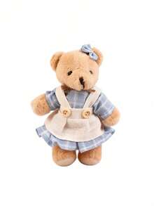 POKOJA LAND 1 paquete de lindos llaveros de peluche de oso de pareja, llavero de oso suave y pequeño, adorno de animal a granel para regalo de cumpleaños, Día de San Valentín, graduación, favor de fiesta, manualidades DIY, regalos navideños, decoración Kawaii, decoraciones navideñas de primavera a verano - Multicolor - Ver 14